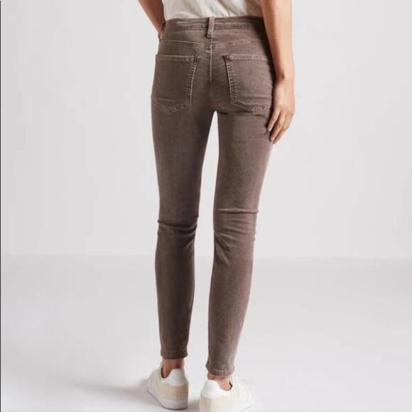 Current/Elliott The Stiletto Corduroy Brown Skinny Pants - Picture 8 of 8
